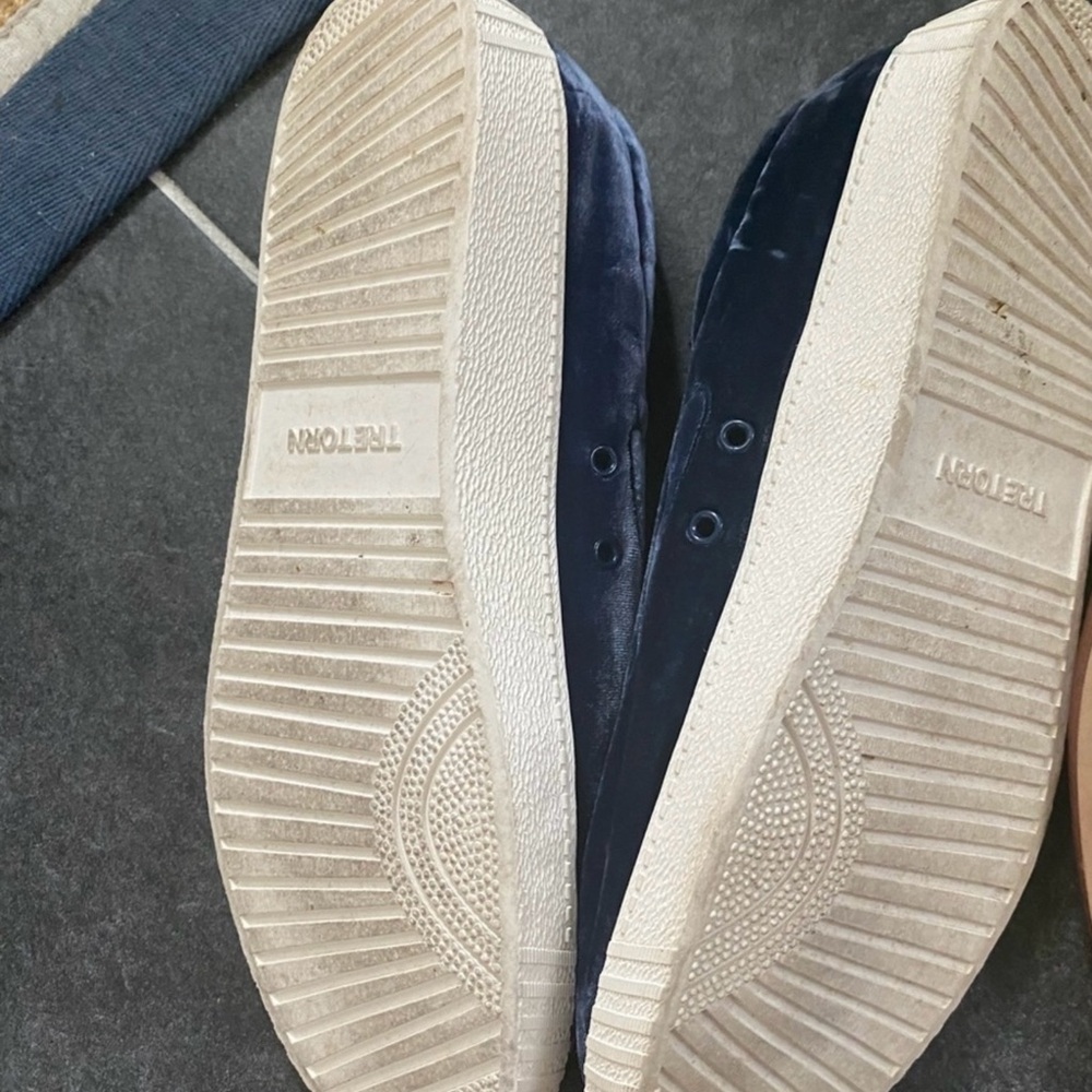 Tretorn Women's Velvet Navy Sneakers - Picture 5 of 5